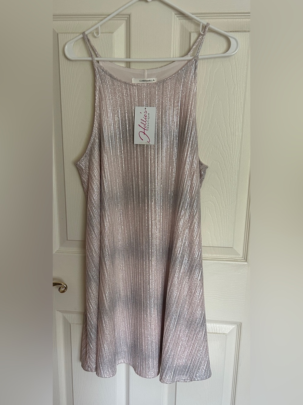 Sparkling Caramela Two Tone Summer Dress Size Large